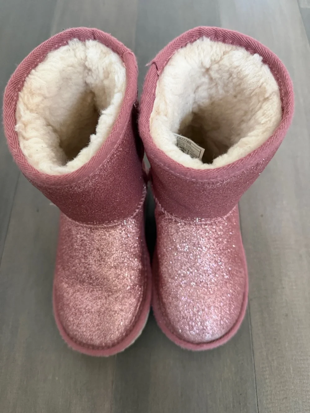 UGG Kids Glitter Pink Booties - Picture 2 of 7